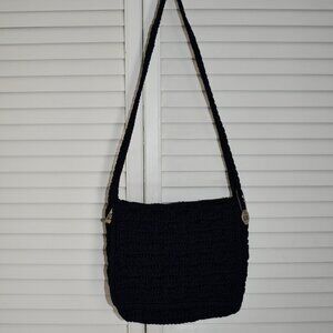 The Sak Dark Blue Crochet Tote